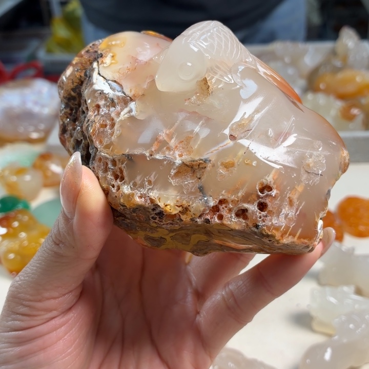 玛瑙/玉髓未镶嵌吊坠(不含链)