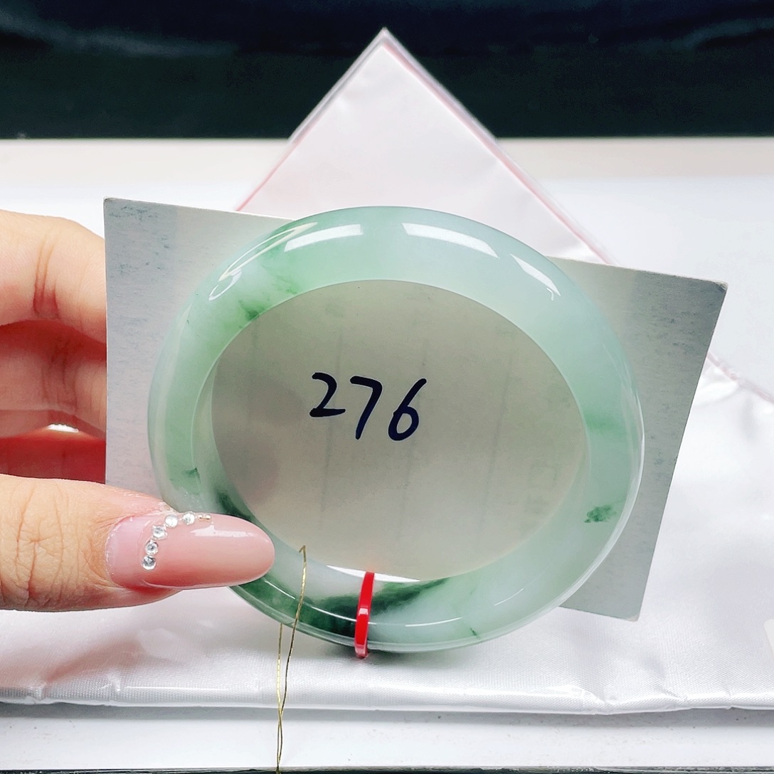 翡翠未镶嵌手镯 正圈58+