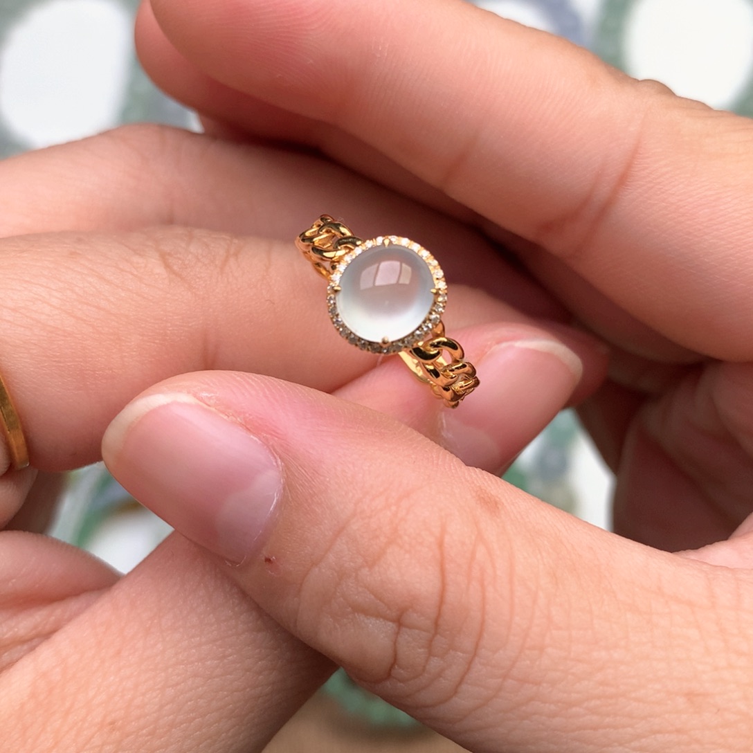 【闪购商品】18K金镶嵌挂件翡翠一