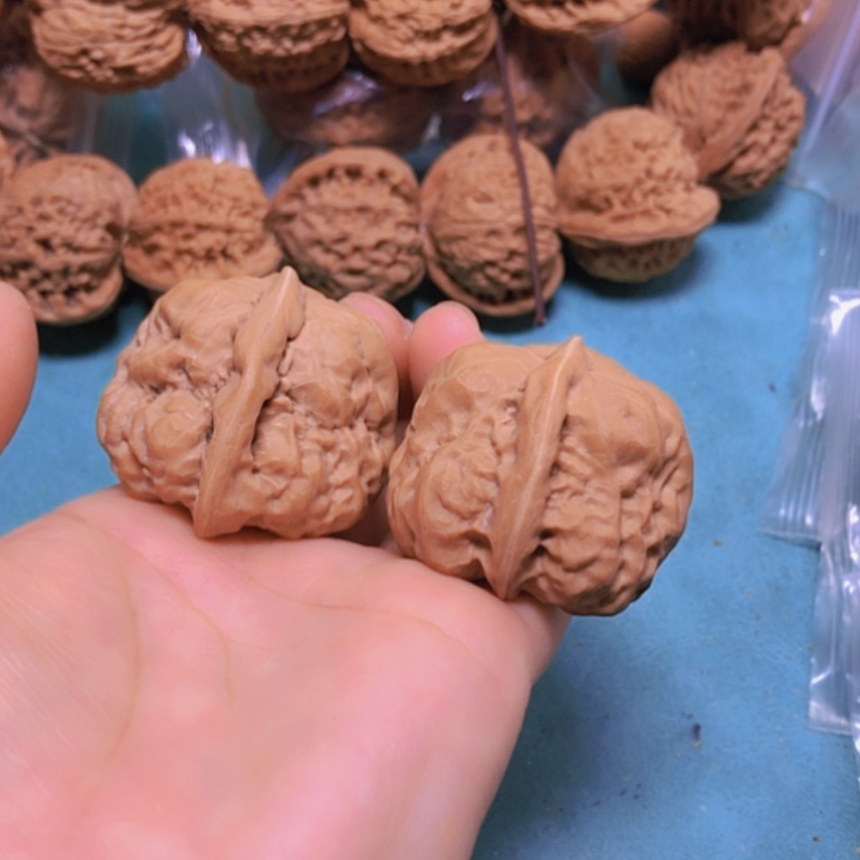 【闪购商品】把件核桃40蛤蟆头一帆风顺修尖