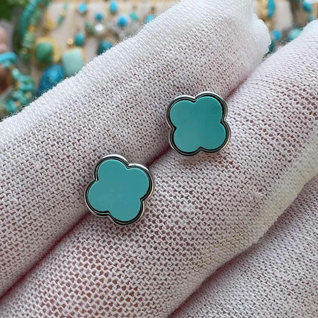 绿松石配饰银S925镶嵌