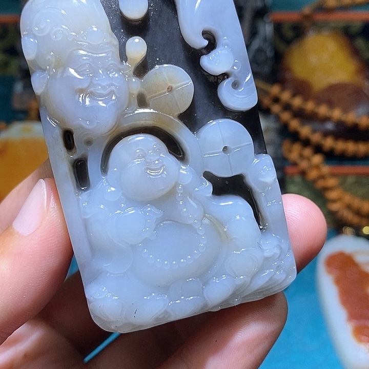 和田玉未镶嵌颈饰A7 