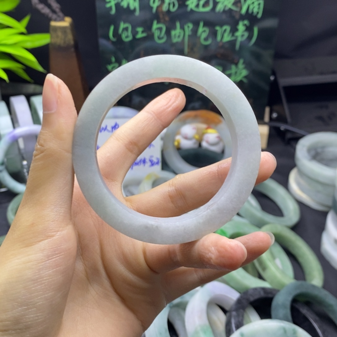 定制翡翠手镯定金未镶嵌星*