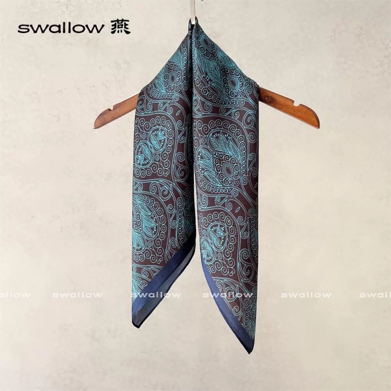 （2037）高档丝巾围巾女士披肩新款素雅百搭防晒优雅气质