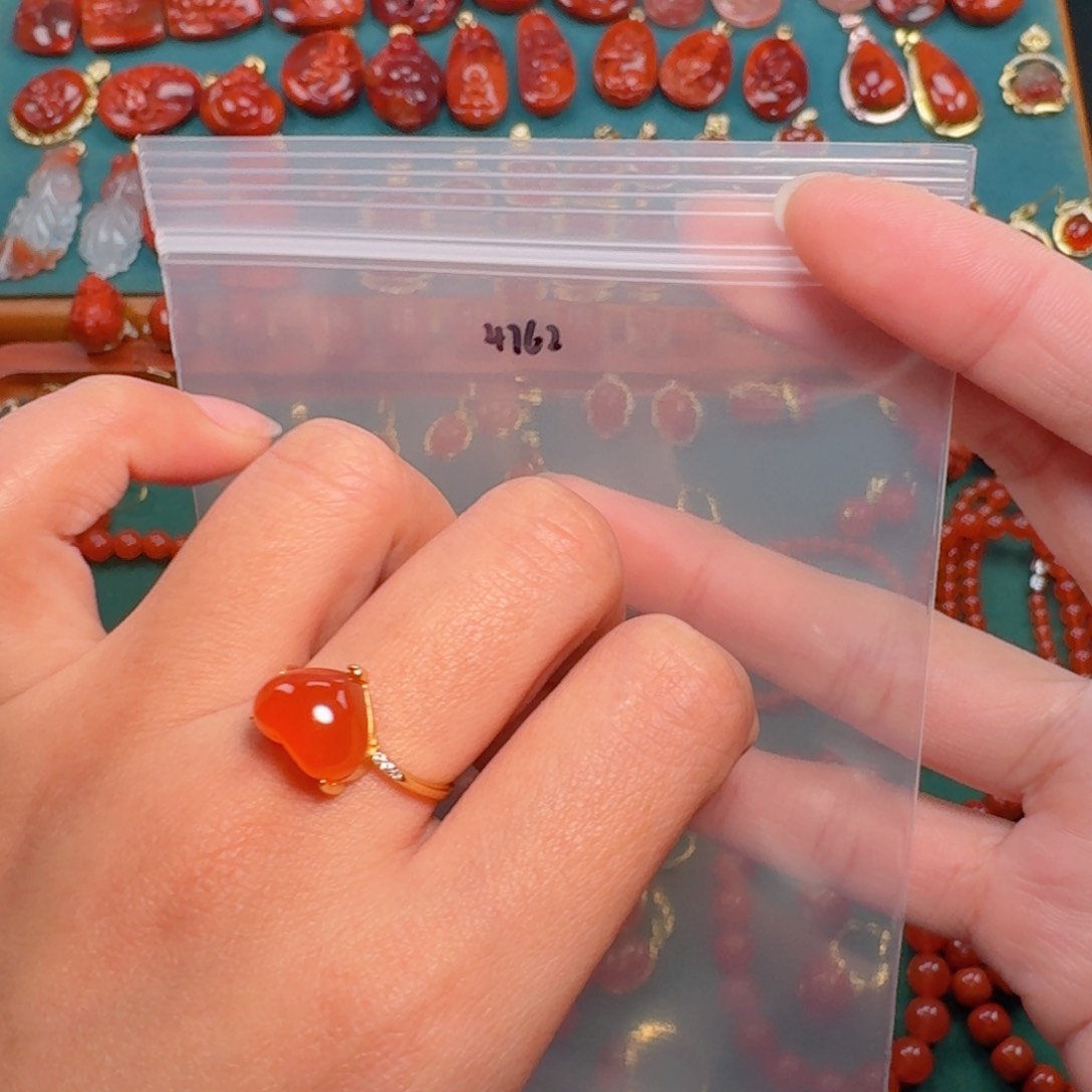 南红玛瑙南红银S925镶嵌