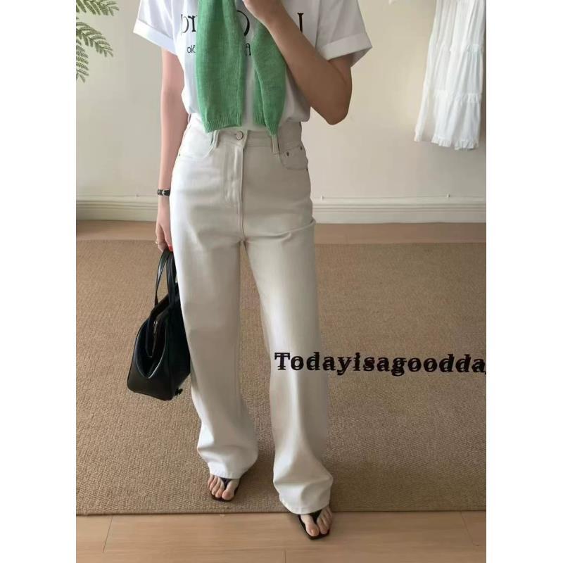 【淡藕荷常规】朵儿定制 紫色小标高腰显瘦牛仔裤IN16