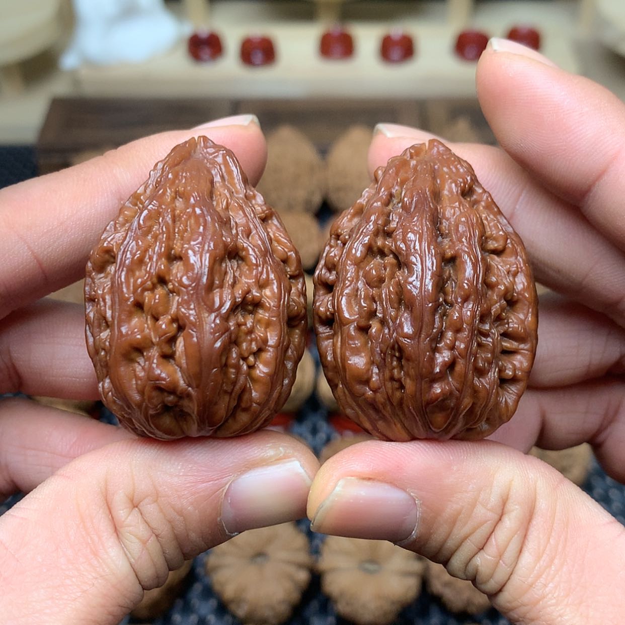 【闪购商品】文玩核桃把件全品吉林霸下纹秋子代出