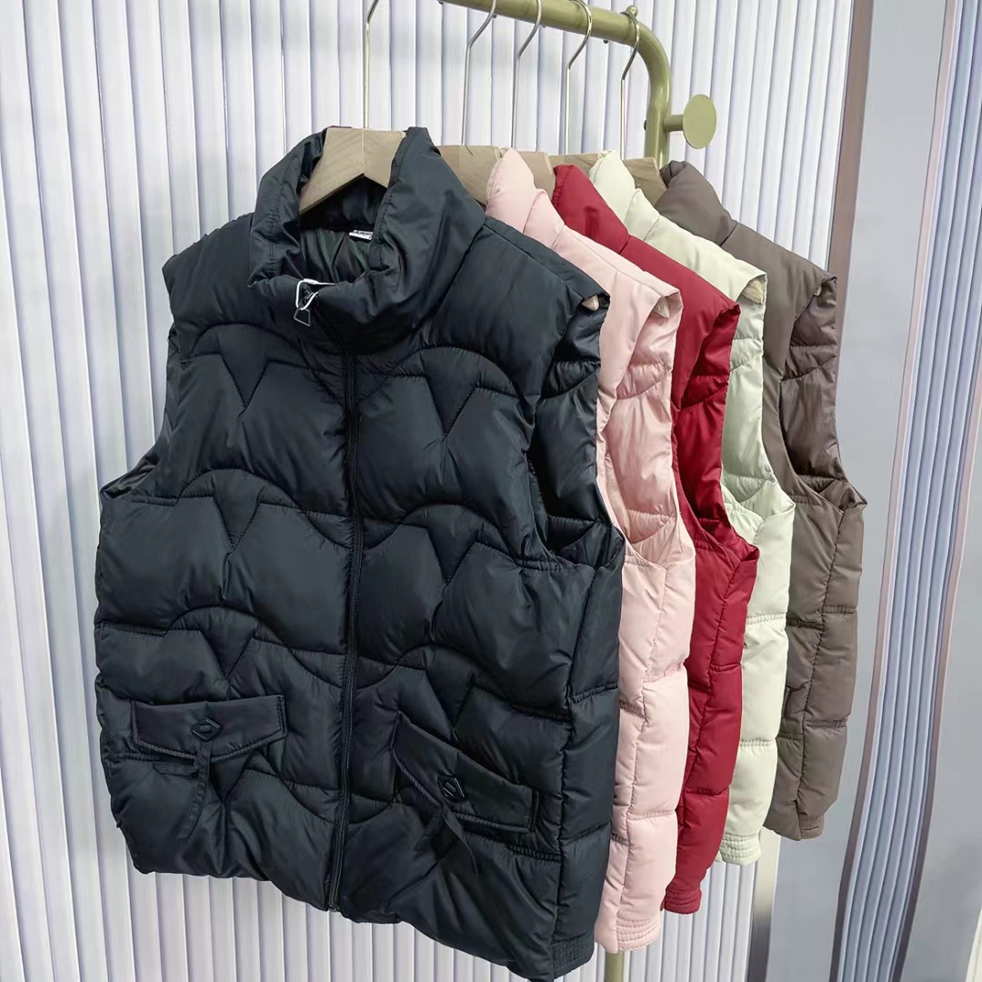 新款秋冬女棉马甲宽松百搭立领马夹
