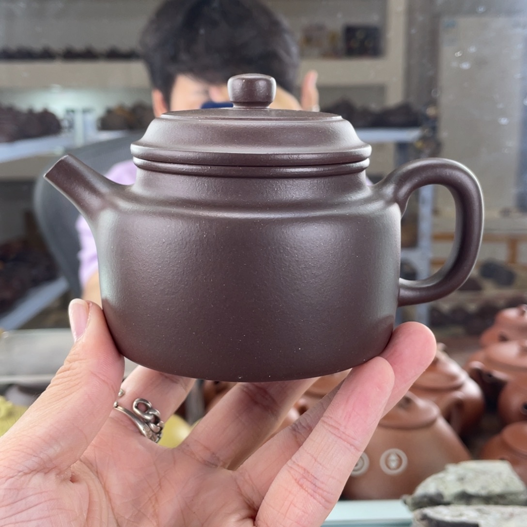 茶壶紫砂220cc大水潭底槽清茶壶