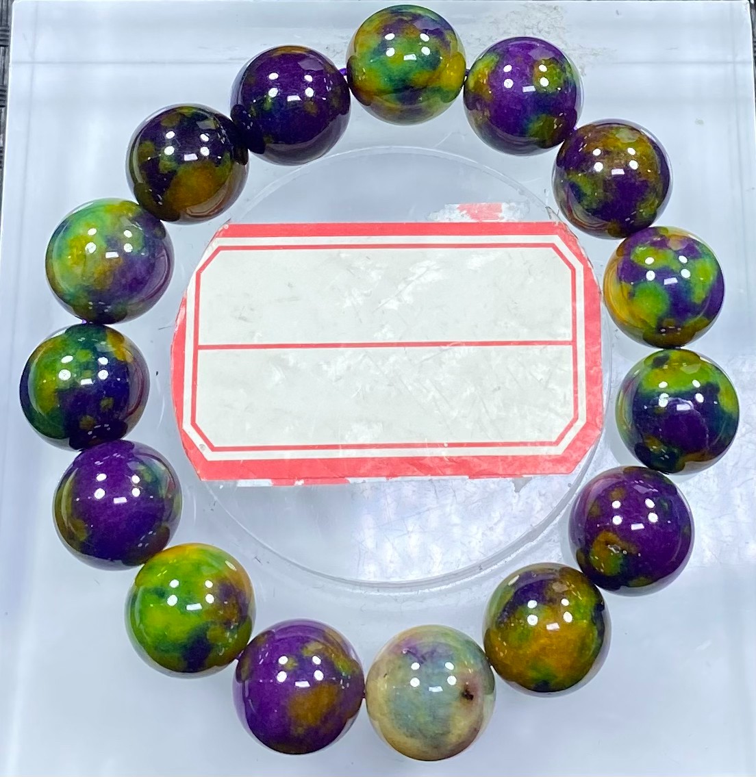 油画彩色14mm手串发一条D50