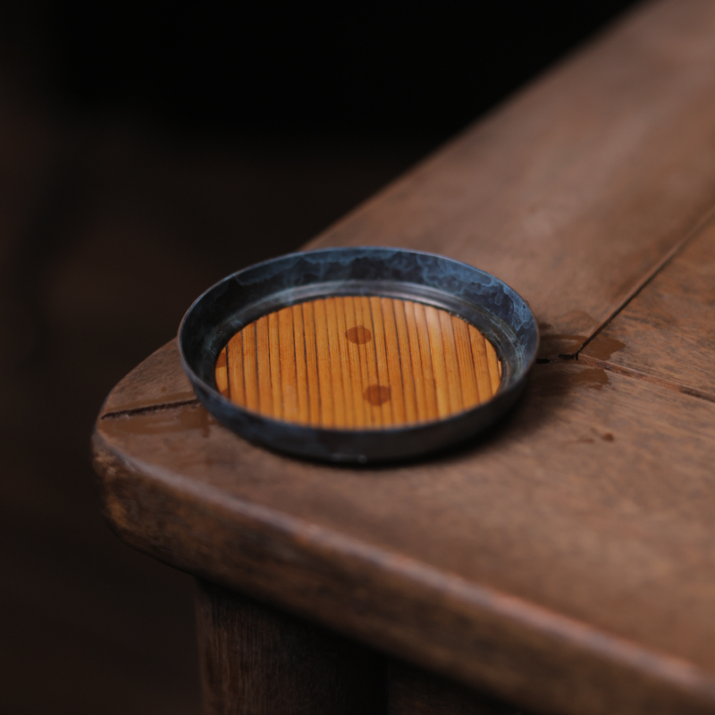 【喜器】cp圆形杯垫靛蓝色（春喜铜0100）