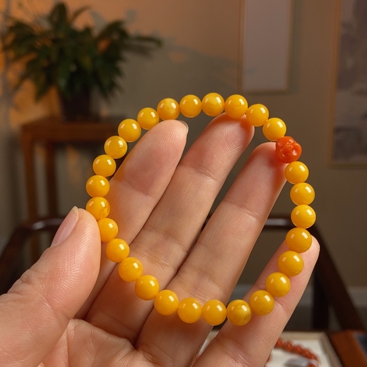 琥珀手链未镶嵌蜜蜡手串7