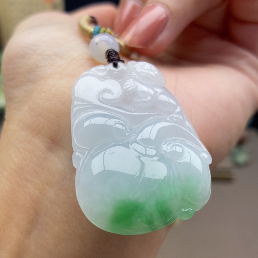 翡翠未镶嵌颈饰吊坠12