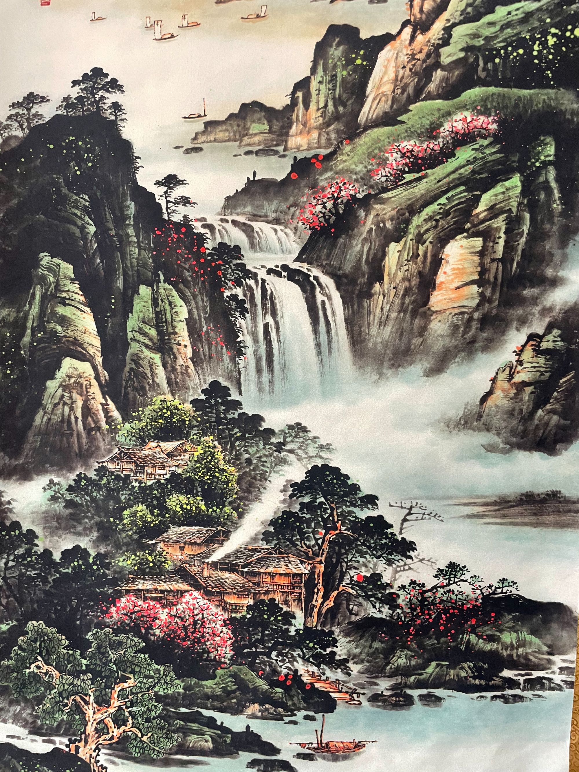 山居立轴精美装饰画
