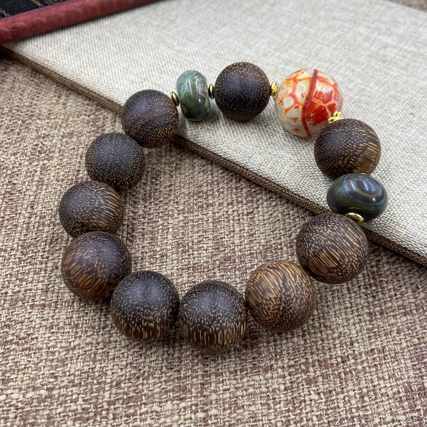 非金属珐琅手链 6244  经典卡色手链百搭简约风