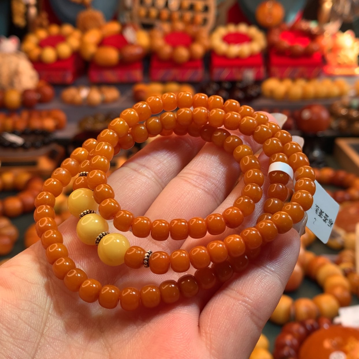 【闪购商品】蜜蜡手链未镶嵌蜜蜡手链