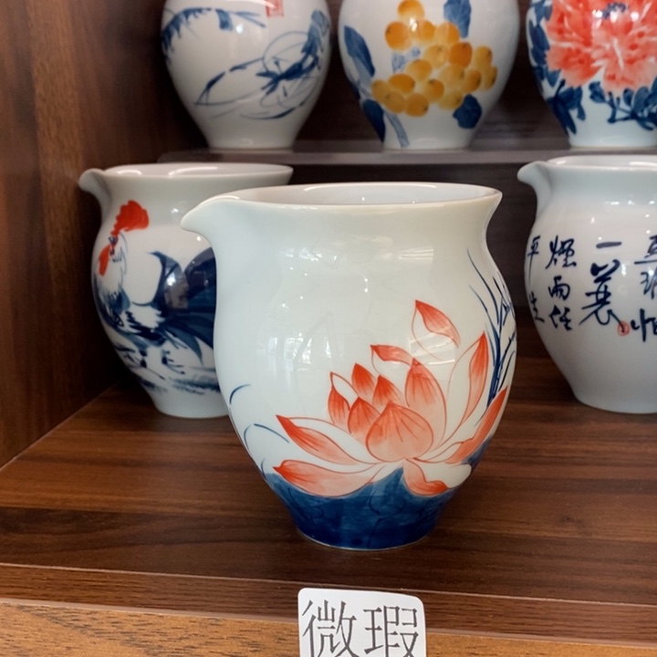 釉下老陶泥手工绘制