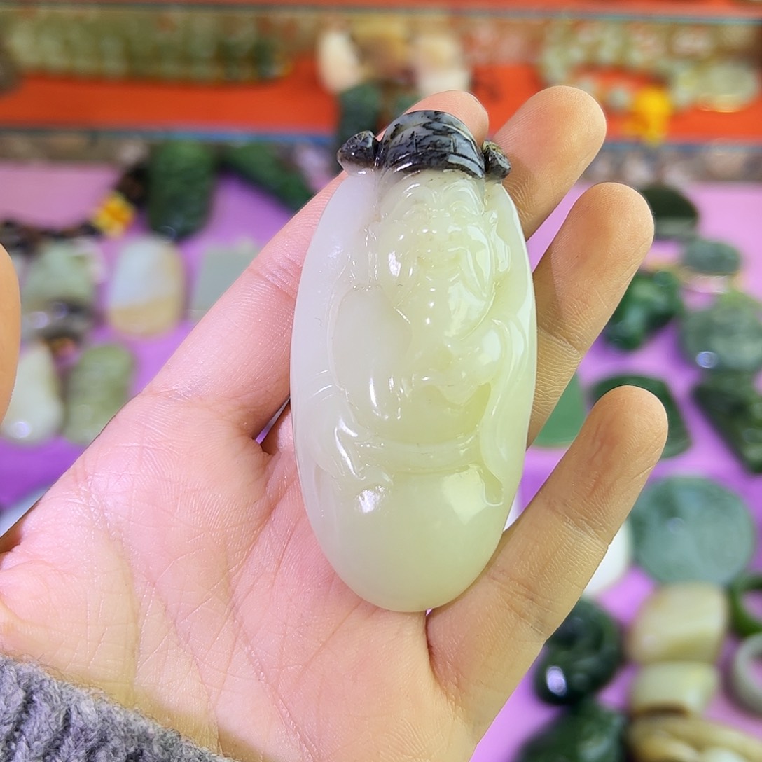 和田玉吊坠(不含链)未镶嵌