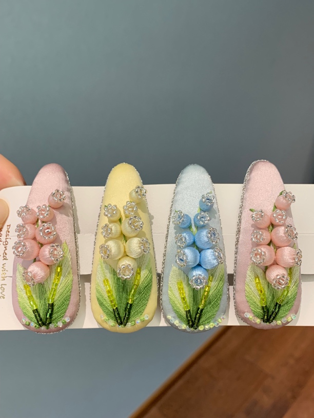 手工刺绣发夹饰品～直播间选款改价后再付款～