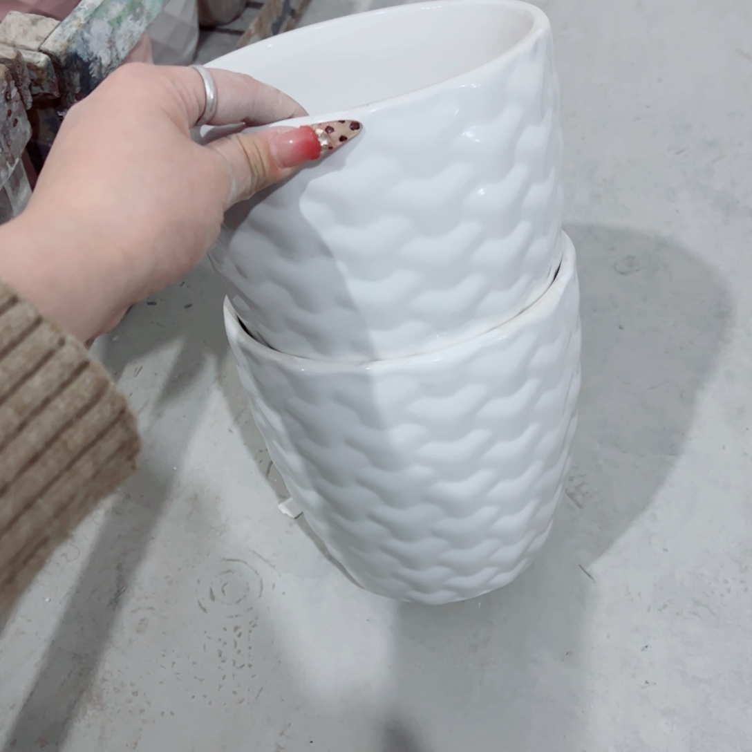 有孔，陶瓷花盆满10米包邮发货