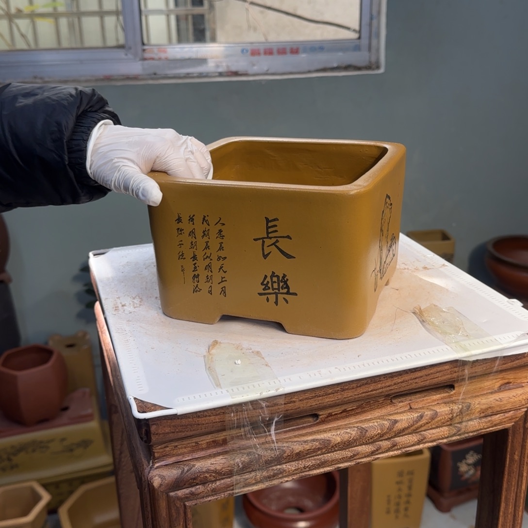 紫砂花盆紫砂口径20