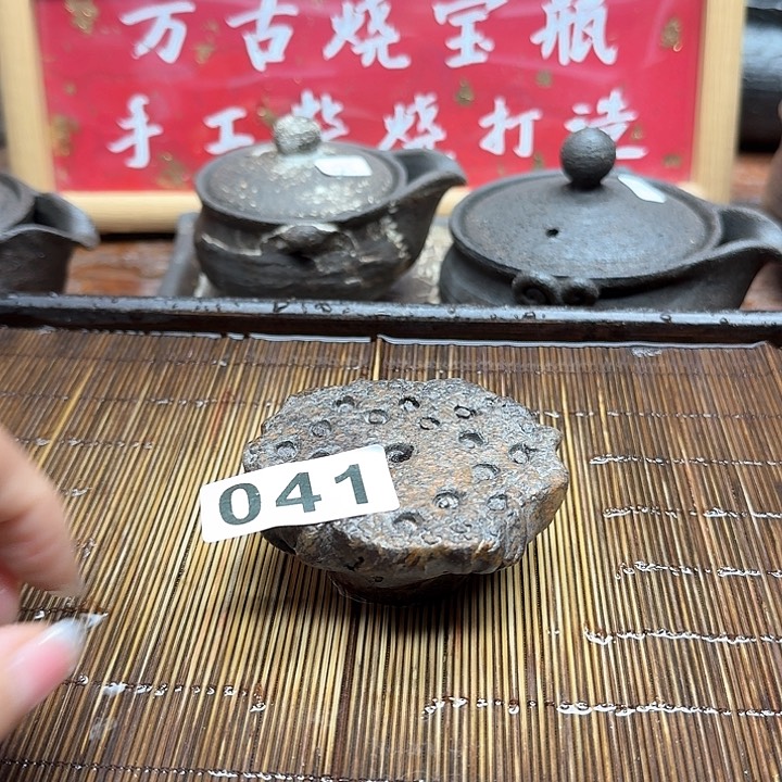 纯手工制作粗陶茶具