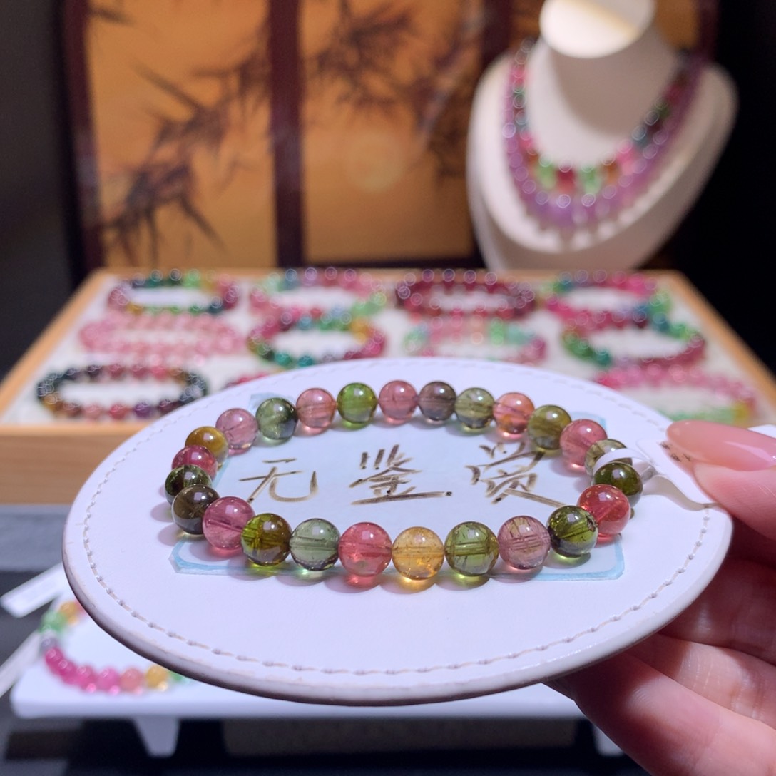 未镶嵌手链碧玺不退换