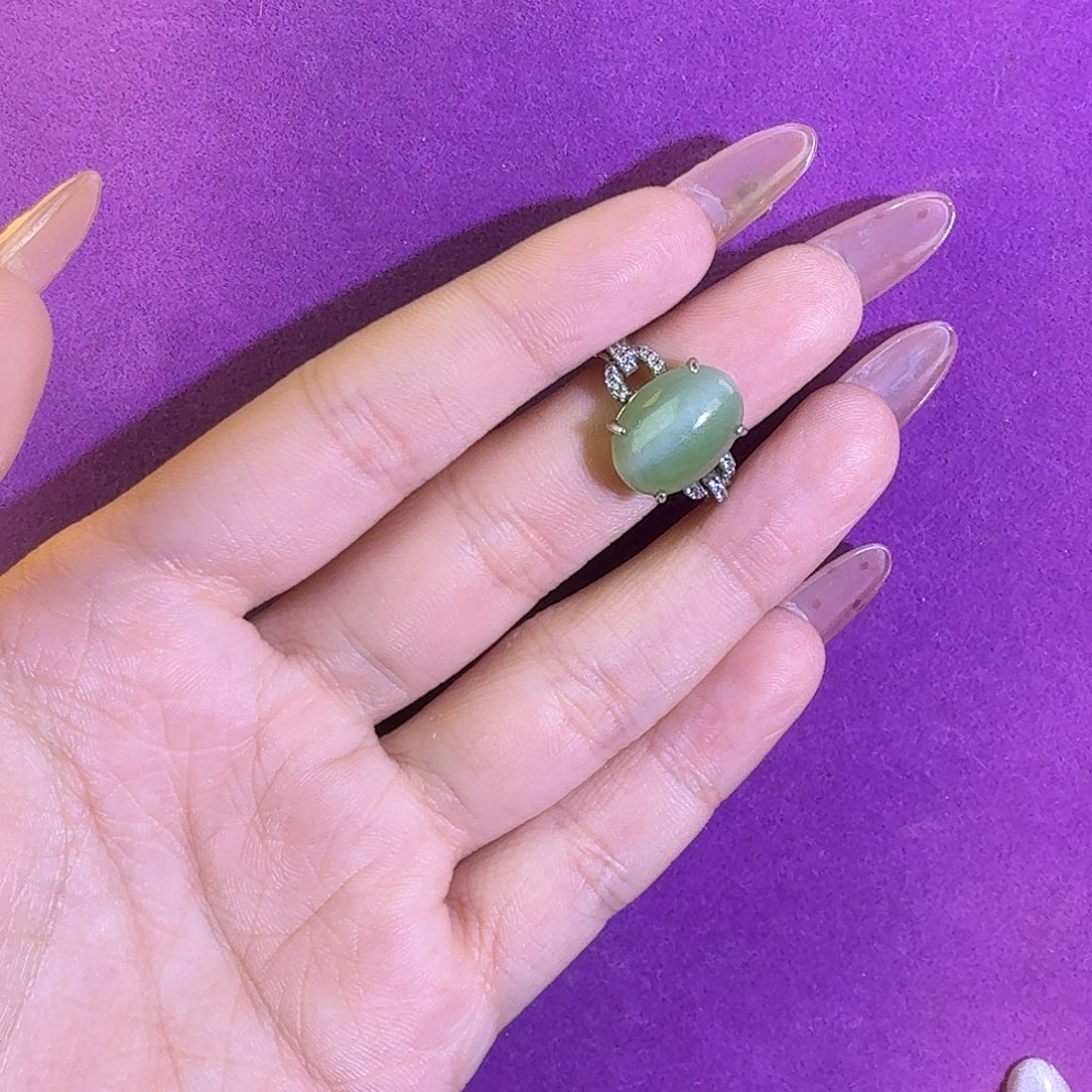 和田玉未镶嵌戒指