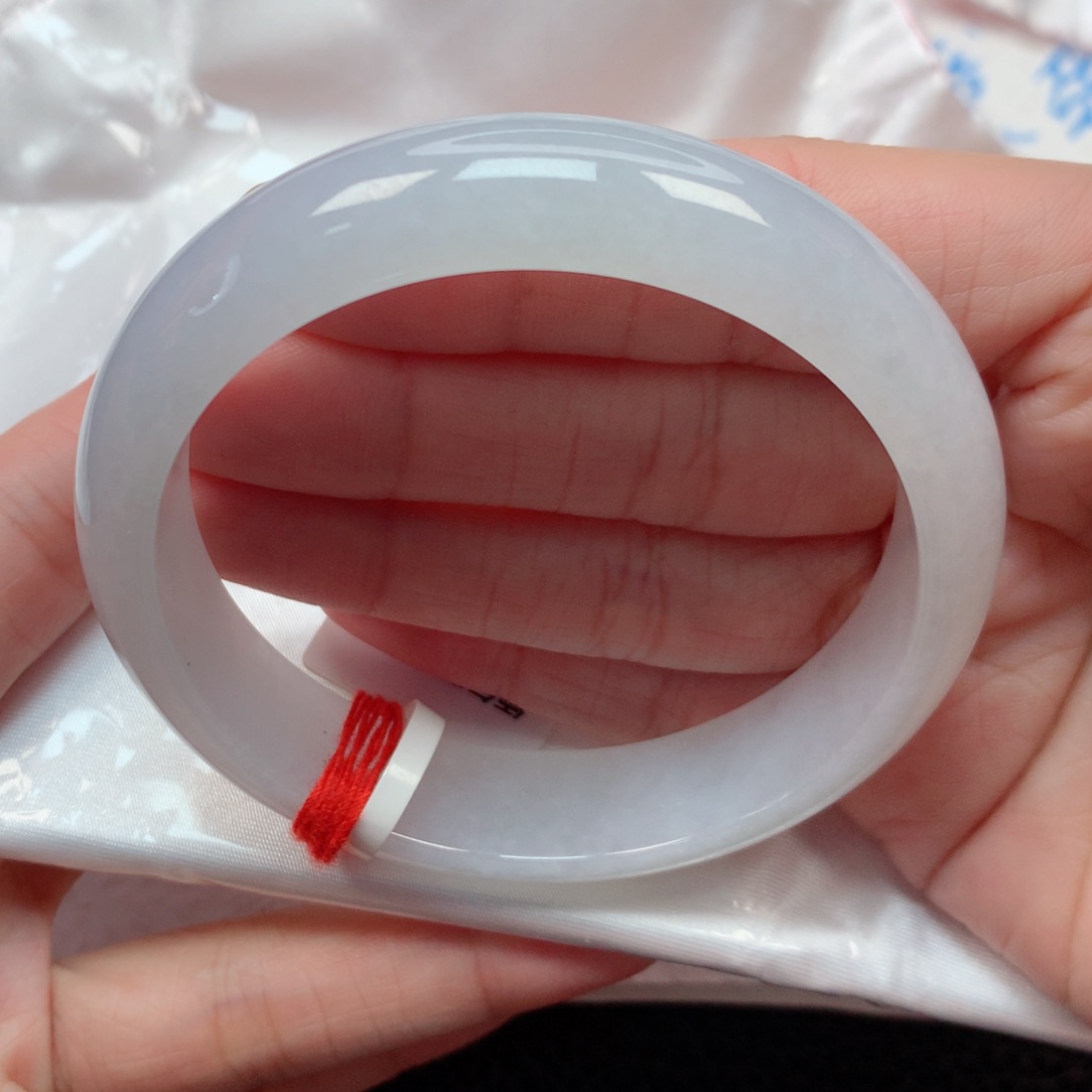 翡翠手镯未镶嵌58.8圈 白月光