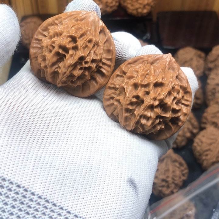 桃核把件秦岭野生秦公子精品文玩核桃