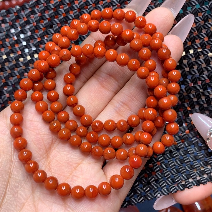 南红玛瑙手串未镶嵌5.7mm