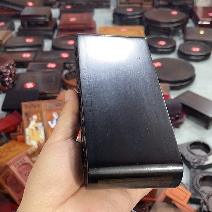 红木底座工艺品紫砂红木底座工艺品16.5公分