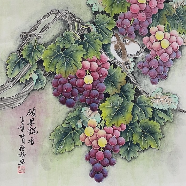 国画手绘国画作品