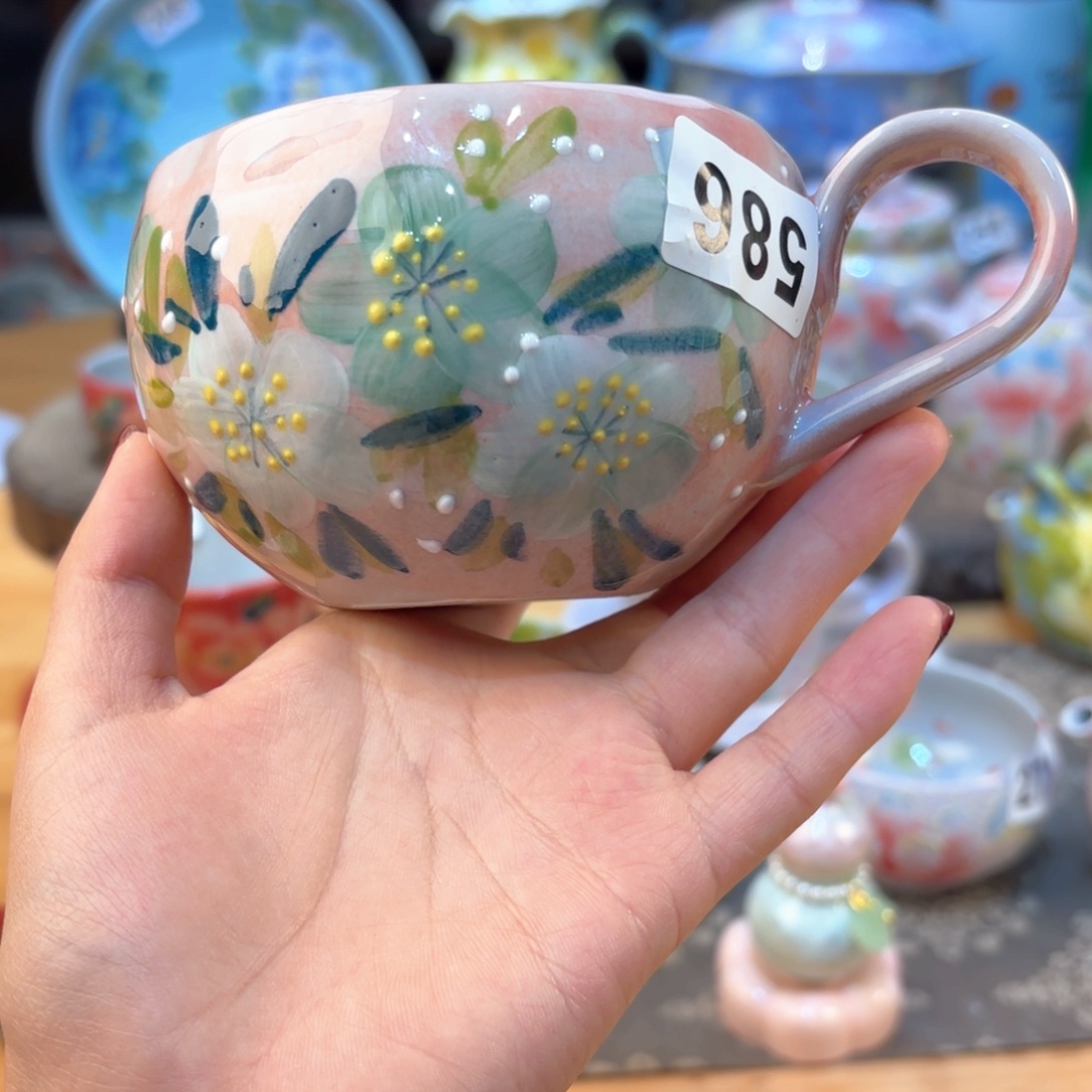 景德镇手绘高温釉下彩陶瓷茶具