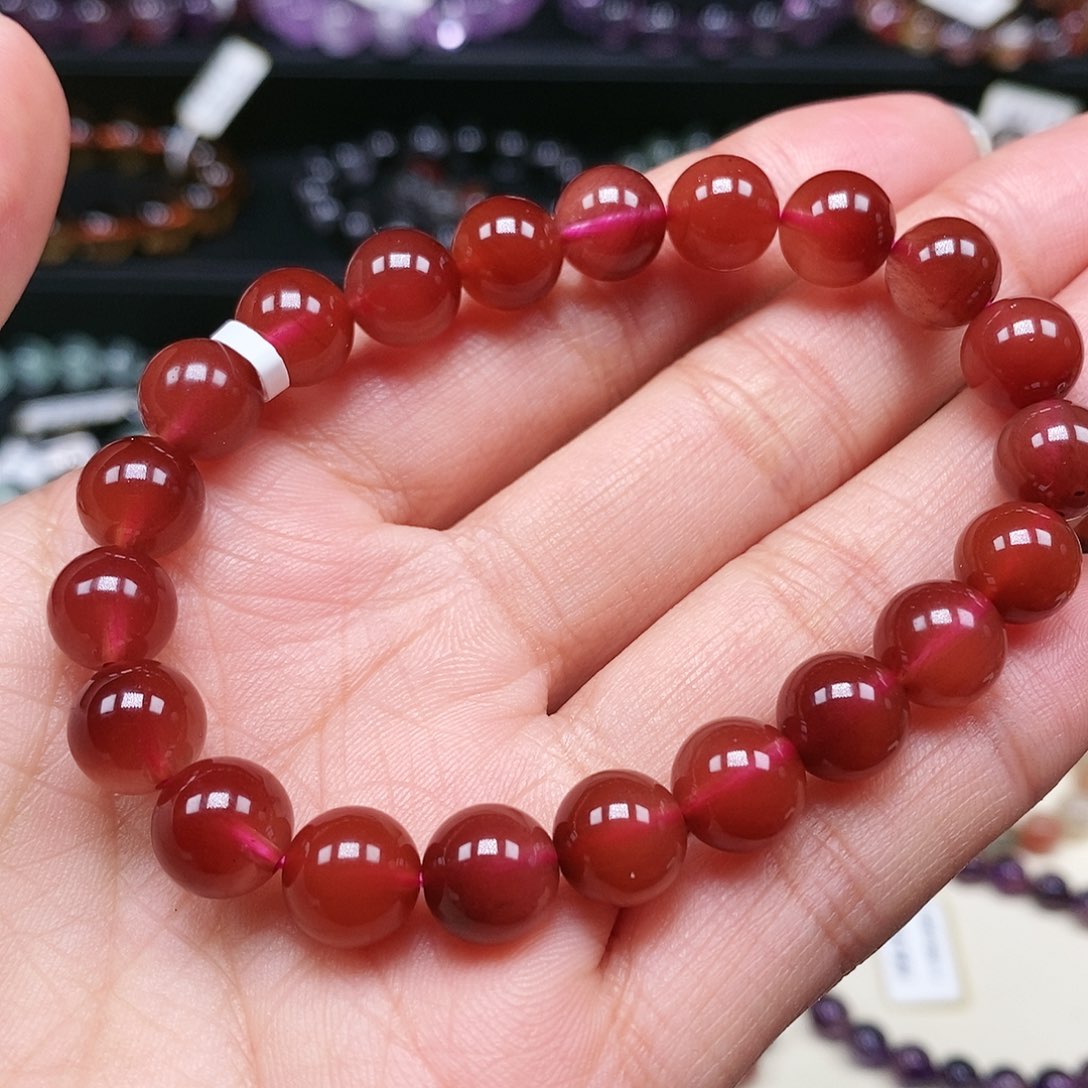 水晶手串未镶嵌红兔毛