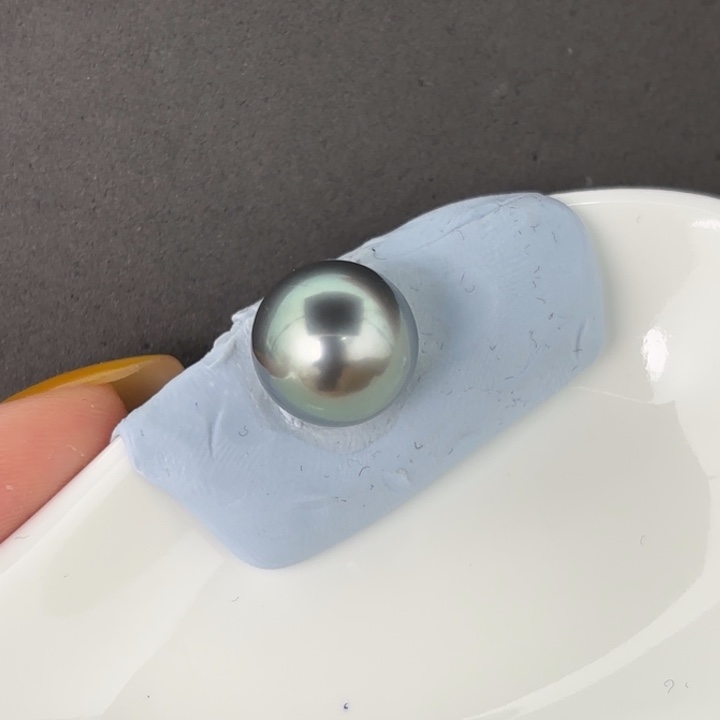 定制海水珍珠未镶嵌裸珠11-12mm铂金灰裸珠一颗