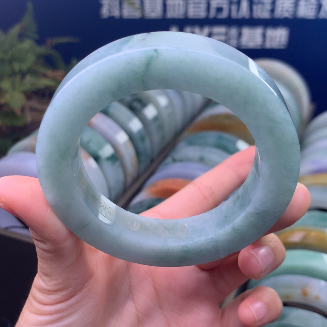 定制翡翠未镶嵌手镯定制不退不换