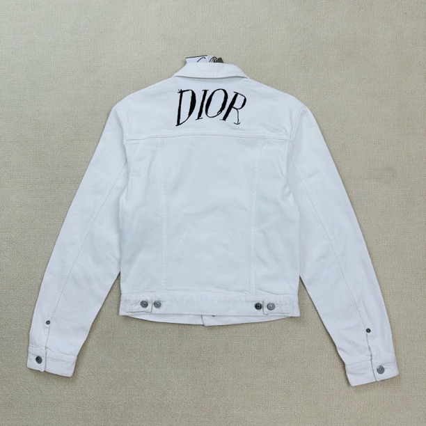99新 DIOR/迪奥 刺绣logo牛仔外套/46码/WL1764