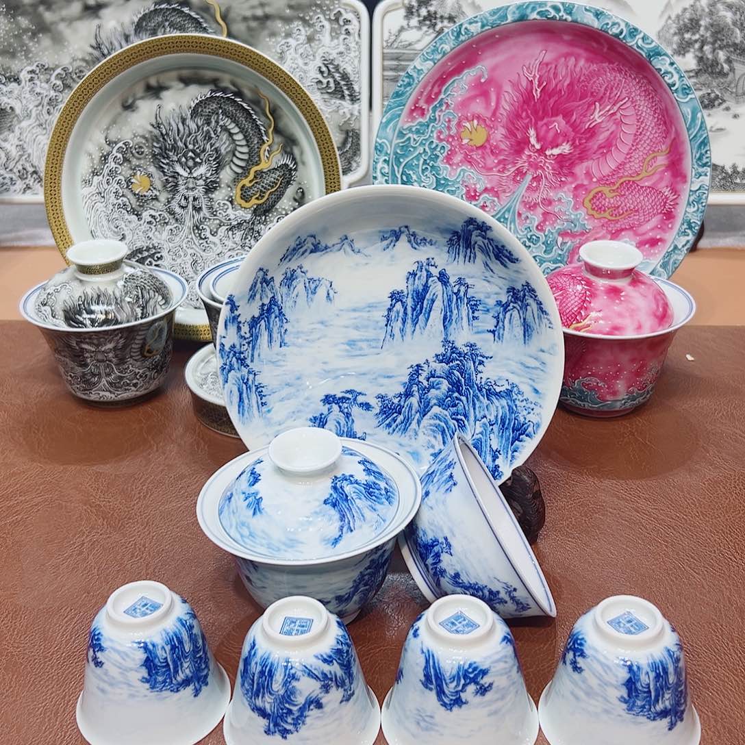 摆件景德镇陶瓷艺术展演厅及