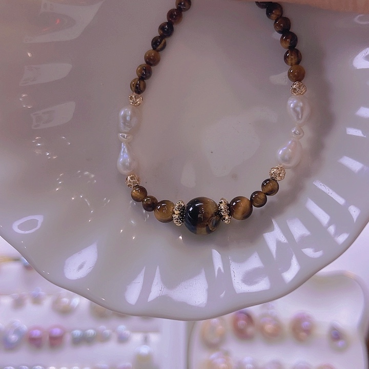 淡水珍珠手绳合金