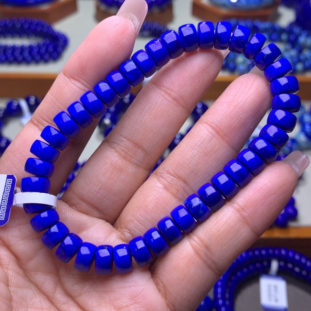 青金石手链未镶嵌8m