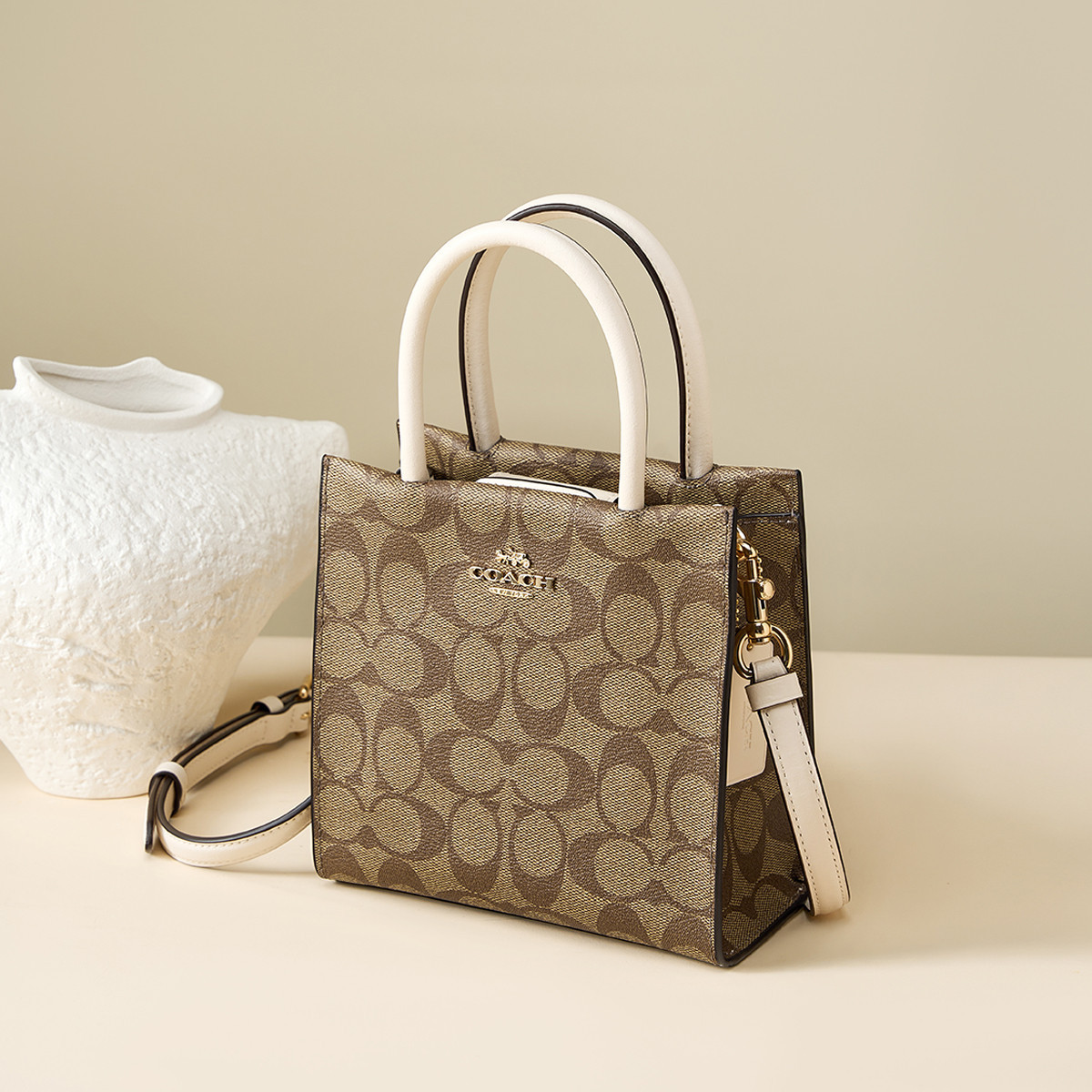 COACH｜【全国联保】蔻驰Cally 17迷你单肩斜挎托特包5693