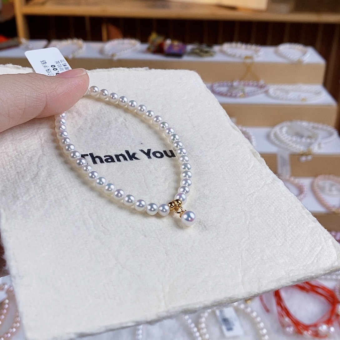 手绳淡水珍珠银S925镶嵌