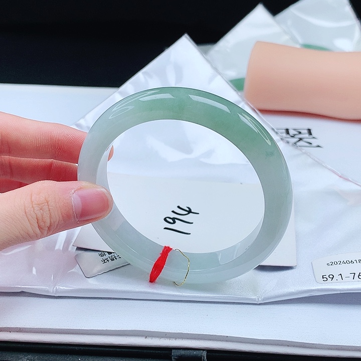 翡翠手镯未镶嵌缅甸天然a货手镯59