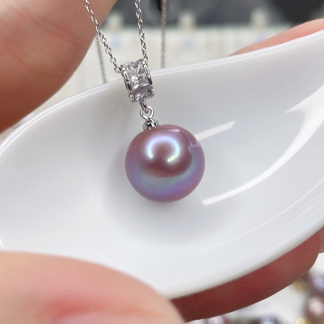 淡水珍珠吊坠(赠链)合金