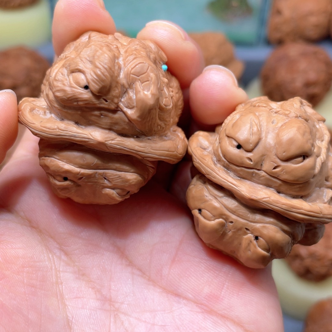 核桃手串/手链金蝉蛤蟆头37+