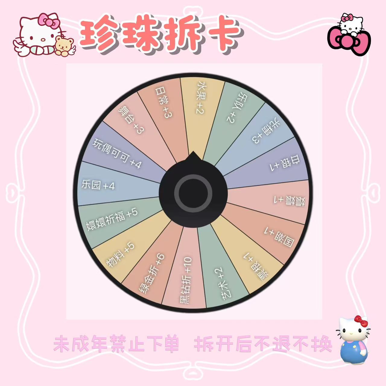 【转盘】拉布布家族·LABUBU多彩精灵系列第一弹收藏卡牌(拆卡)