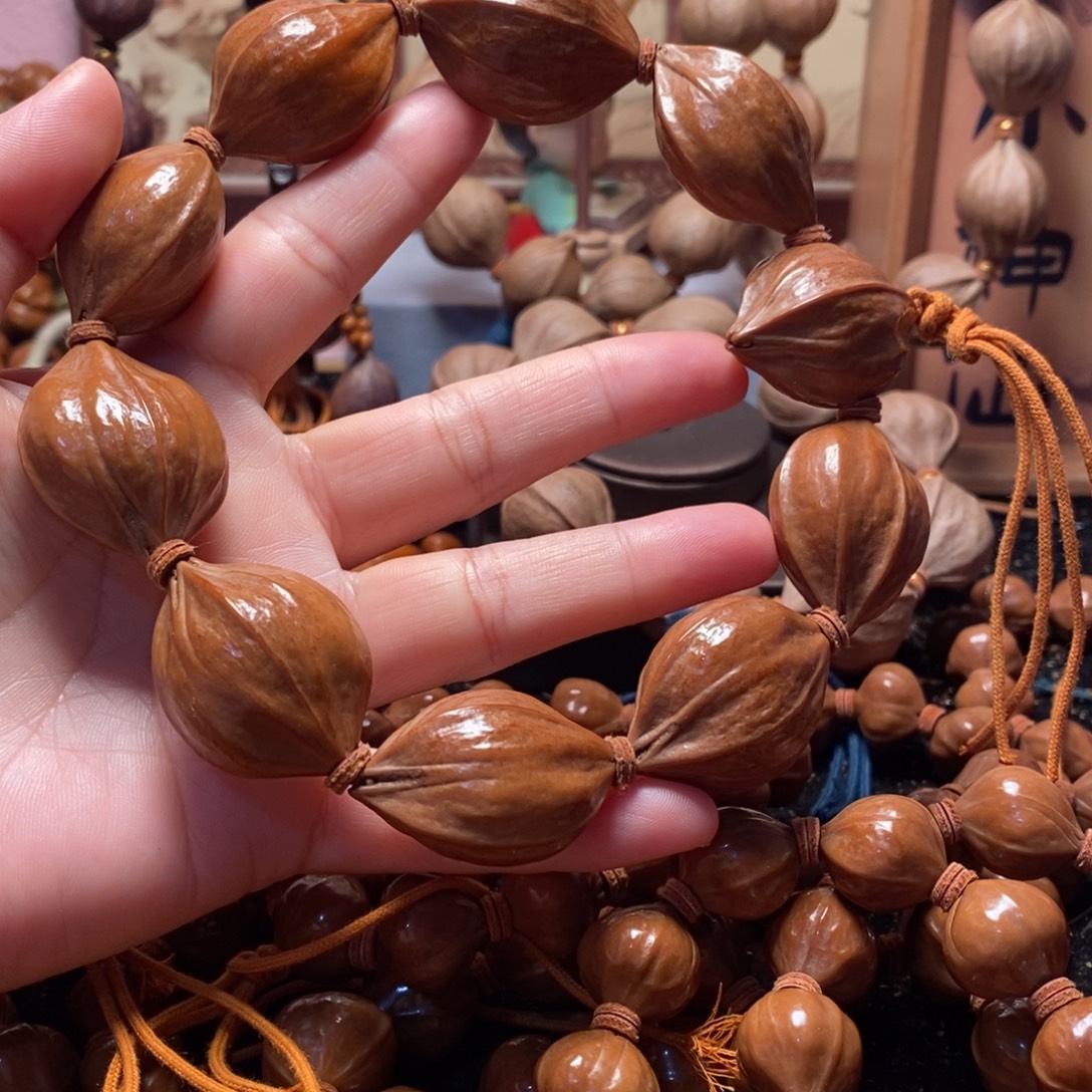 橄榄核手串/手链2.6四花抛光福立