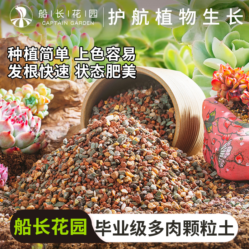 【优选】多肉彩虹石5斤多肉植物种植纯颗粒透气控型颗粒土船长花园
