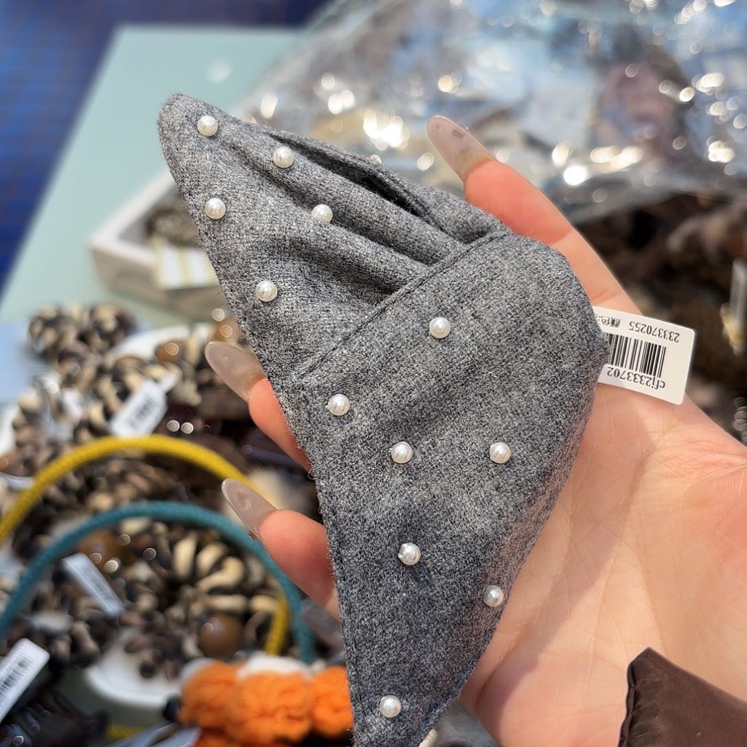 皮质铁合金发饰发夹